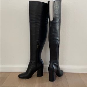 Via Spiga black over the knee boot